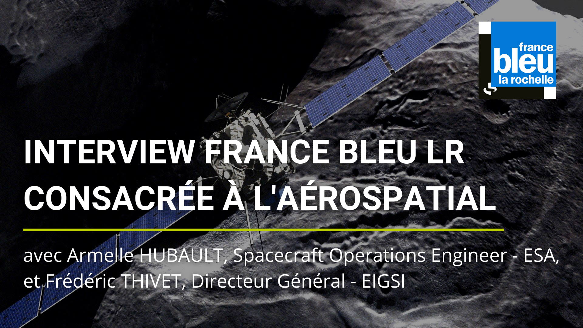 Armelle HUBAULT, Alumni EIGSI parle du domaine aérospatial sur France Bleu La Rochelle