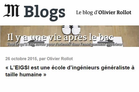 L’EIGSI est une école d’ingénieurs généralistes à taille humaine – blog d’Olivier Rollot