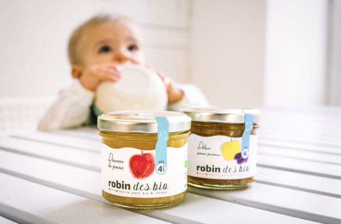 photo bébé et pots
