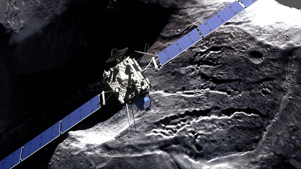 Philae se pose sur la comète Tchouri en direct