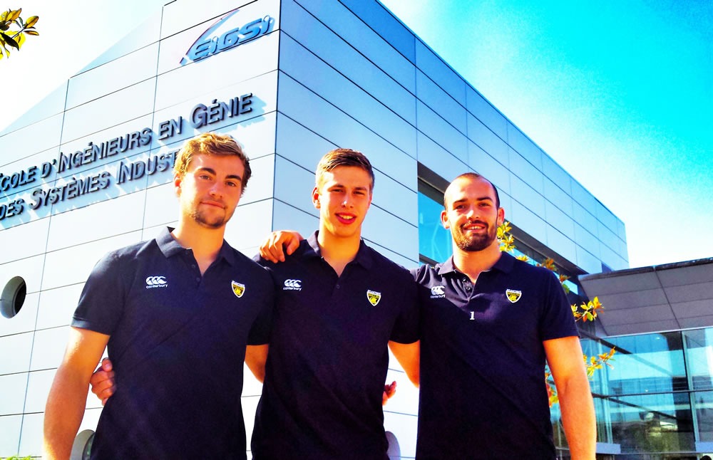 Trois EIGSIens au Centre de formation du Stade rochelais